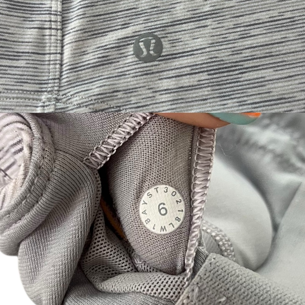 Lululemon Women’s 6 Wee Are From Space Nimbus Battleship Sweat Reps 2 in 1 Tank - Picture 3 of 14